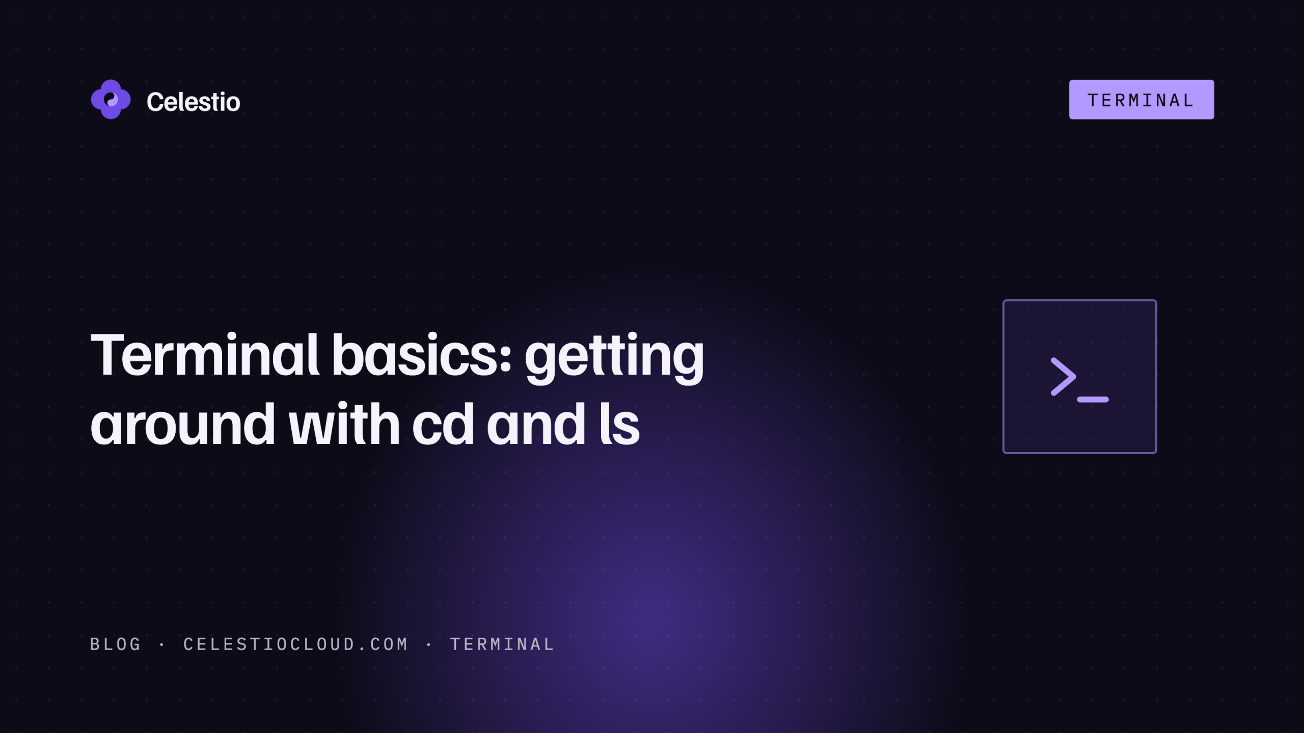 Terminal basics: getting around with cd and ls