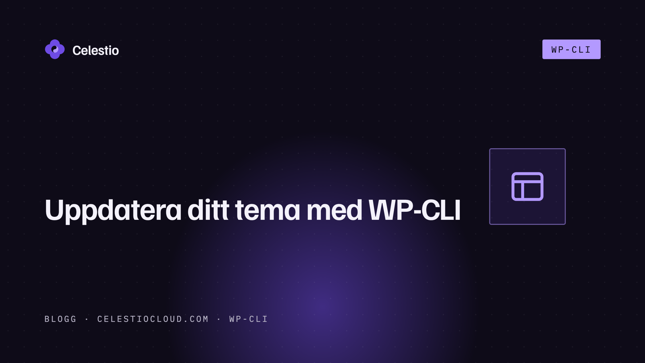 Uppdatera ditt tema med WP-CLI