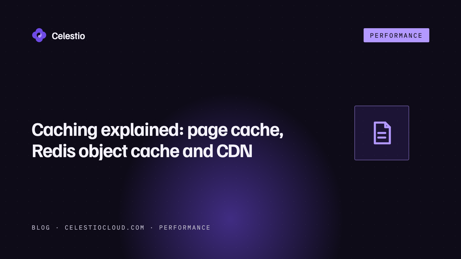 Caching explained: page cache, Redis object cache and CDN, in plain terms